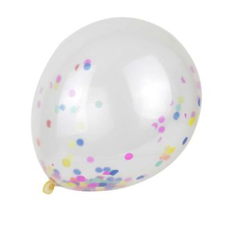 Lot de 10 Ballons confettis