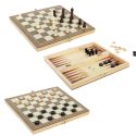 Mallette en Bois Jeux 3 en 1