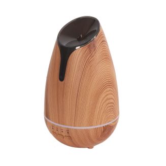 Diffuseur d'Huile Essentielle USB 120ML, Design Bois Naturel pour Votre Salon