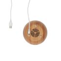 Diffuseur d'Huile Essentielle USB 120ML, Design Bois Naturel pour Votre Salon