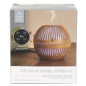 Diffuseur d'Huile Essentielle Bois Rond, Design Compact et Pratique