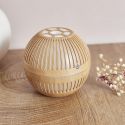 Diffuseur d'Huile Essentielle Bois Rond, Design Compact et Pratique