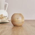 Diffuseur d'Huile Essentielle Bois Rond, Design Compact et Pratique