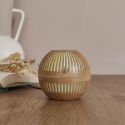 Diffuseur d'Huile Essentielle Bois Rond, Design Compact et Pratique