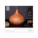 Diffuseur d'Huile Essentiel LED avec Finition Bois, Ambiance Parfumée et Élégante pour Maison