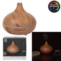 Diffuseur d'Huile Essentiel LED avec Finition Bois, Ambiance Parfumée et Élégante pour Maison