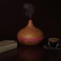 Diffuseur d'Huile Essentiel LED avec Finition Bois, Ambiance Parfumée et Élégante pour Maison