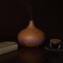 Diffuseur d'Huile Essentiel LED avec Finition Bois, Ambiance Parfumée et Élégante pour Maison