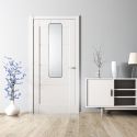 Miroir de Porte Rectangulaire 30x120cm en Verre et Aluminium Noir - Élégant et Pratique pour Sublimer Votre Intérieur