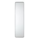 Miroir de Porte Rectangulaire 30x120cm en Verre et Aluminium Noir - Élégant et Pratique pour Sublimer Votre Intérieur