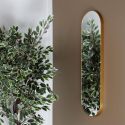 Miroir Doré Ovale 30x100 cm