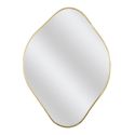 Miroir Déco Losange 60 cm avec Contour Doré