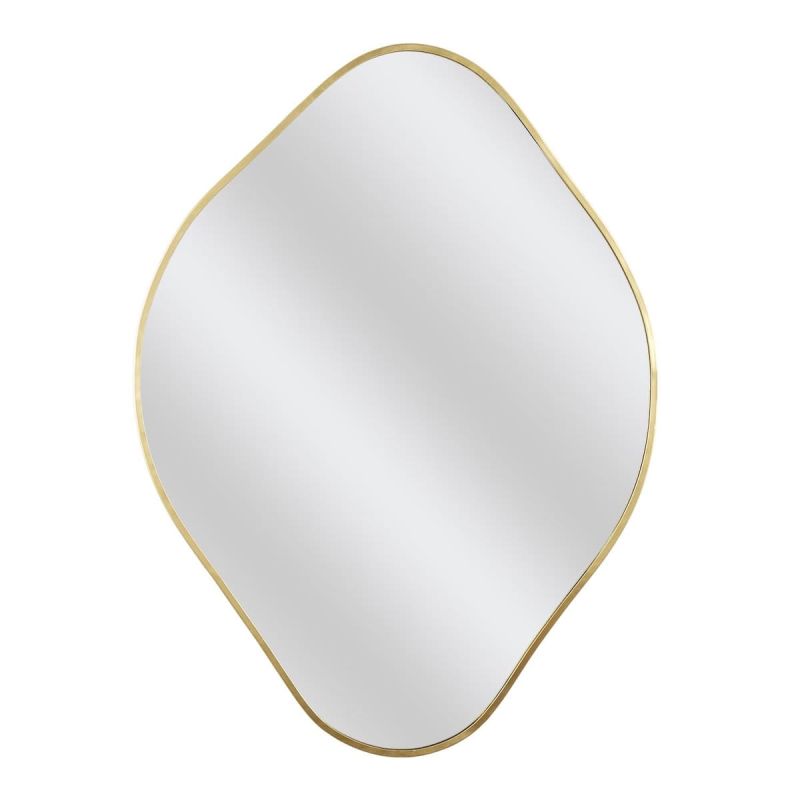 Miroir Déco Losange 60 cm avec Contour Doré Miroir Déco Losange 60 cm avec Contour Doré