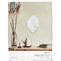 Miroir Déco Losange 34 cm avec Contour en Bois