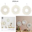 Lot de 3 Miroirs Muraux Boho 28 cm