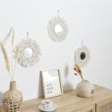 Lot de 3 Miroirs Muraux Boho 28 cm