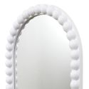 Lot de 3 Miroirs Blanc 75x25 cm / 50x25 cm / Ø25 cm -