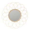 Miroir Rotin Rosace Ø56 cm