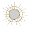Lot de 3 Miroirs Ronds en Rotin Ø28 cm
