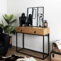 Miroir Forme Verrière Atelier Carré Métal Noir 61,5cm