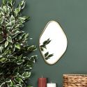 Miroir Décoratif Contour Doré Losange