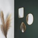 Miroir Décoratif Contour Doré Losange