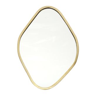Miroir Décoratif Contour Doré Losange