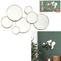 Miroir Rond Doré Décoratif