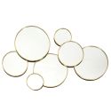 Miroir Rond Doré Décoratif