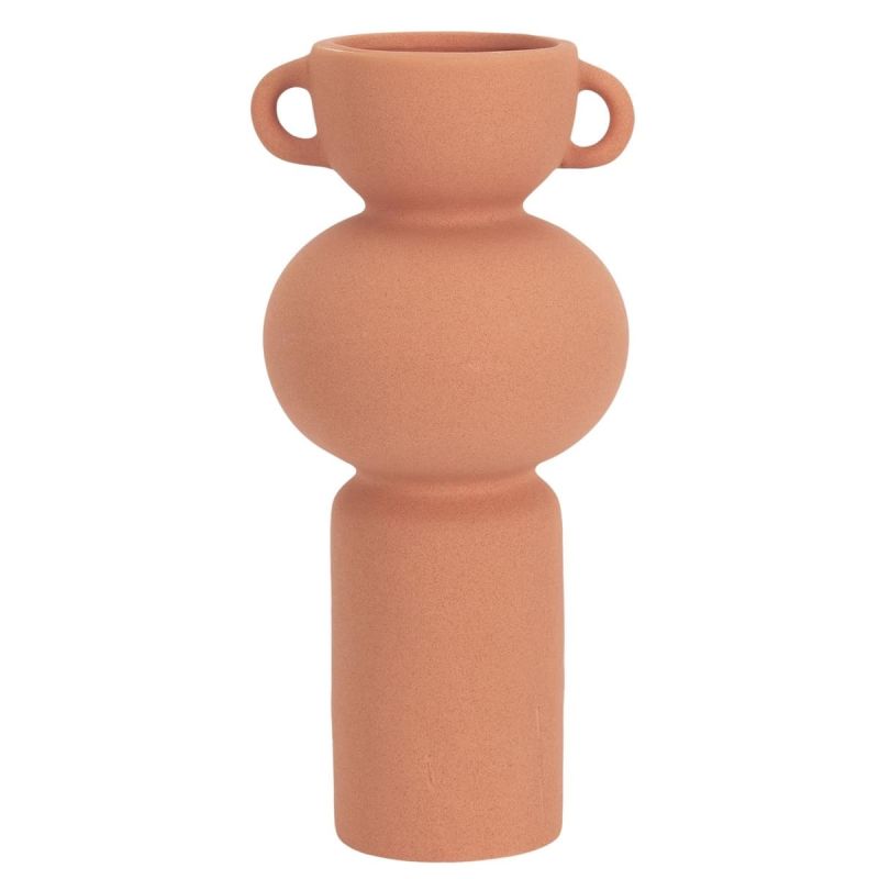 Vase Anse Céramique Terracotta Artiste 25,5cm Vase Anse Céramique Terracotta Artiste 25,5cm