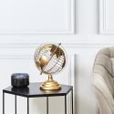 Globe Terrestre en Métal Doré