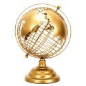 Globe Terrestre en Métal Doré