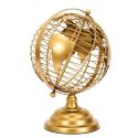 Globe Terrestre en Métal Doré