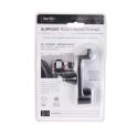 Support universel extensible pour smartphone pour grille aération noir