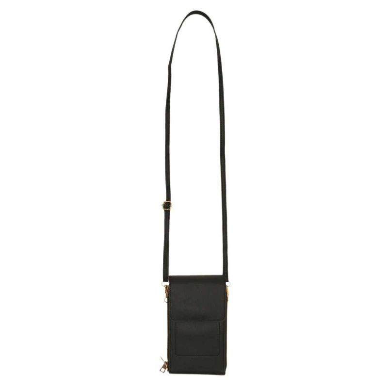 Pochette bandoulière avec 3 emplacements et 1 pochette tactile pour smartphone Pochette bandoulière avec 3 emplacements et 1 pochette tactile pour smartphone