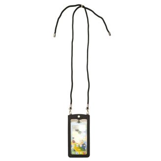 Pochette bandoulière face transparente tactile pour smartphone