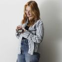 Pochette bandoulière face transparente tactile pour smartphone