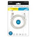 Câble charge ultra rapide 3A USBC - Port Iphone 2 mètres