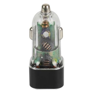 Adaptateur allume cigare 38 Watt coque transparente double sorties