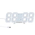 Réveil numérique chiffres LED 3D