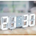 Réveil numérique chiffres LED 3D