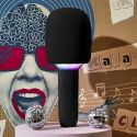 Enceinte micro karaoke lumineux 2 en 1