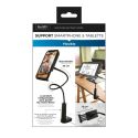 Support flexible à pince à visser pour smartphone