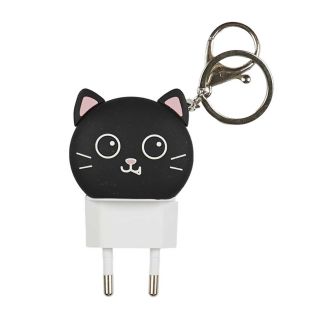 Adaptateur de charge 20 Watt fonction porte-clé "Chat Kawaii"