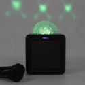 Enceinte karaoke boule disco LED avec 2 micros