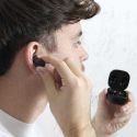 Ecouteurs sans fil rechargeable avec indicateur niveau de charge