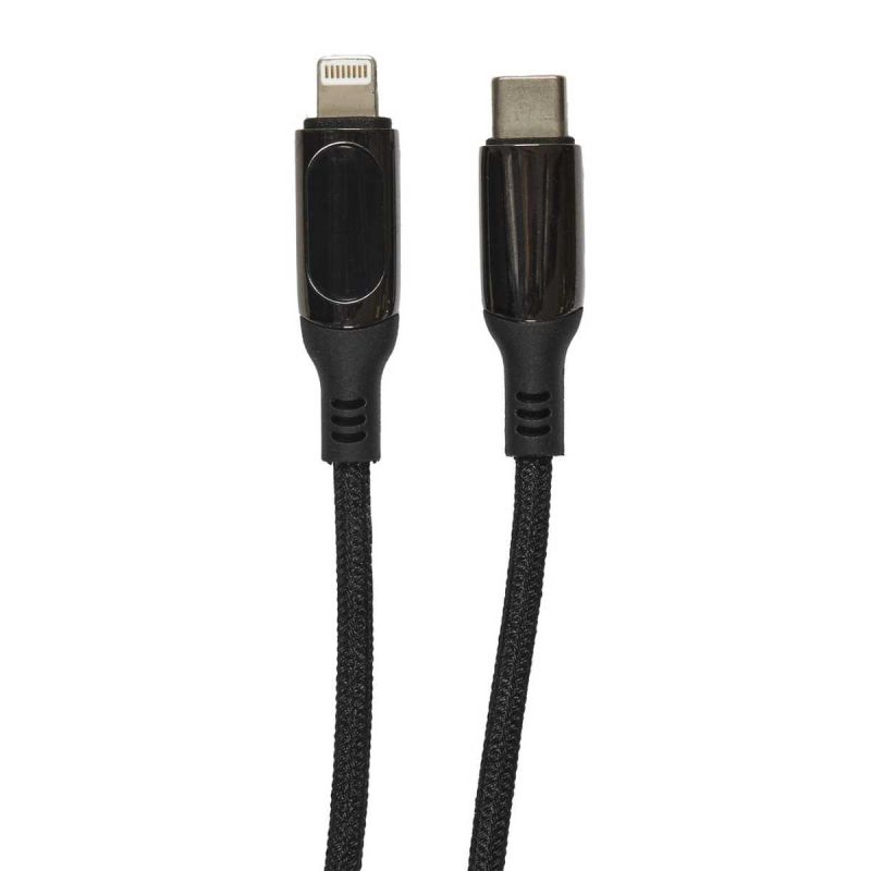 Câble de charge USBC to Compatible Iphone / Ipad avec écran LCD affichage Wattmètre 30 Watt 1 mètre Câble de charge USBC to Compatible Iphone / Ipad avec écran LCD affichage Wattmètre 30 Watt 1 mètre
