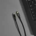 Câble de charge USBC to Compatible Iphone / Ipad avec écran LCD affichage Wattmètre 30 Watt 1 mètre
