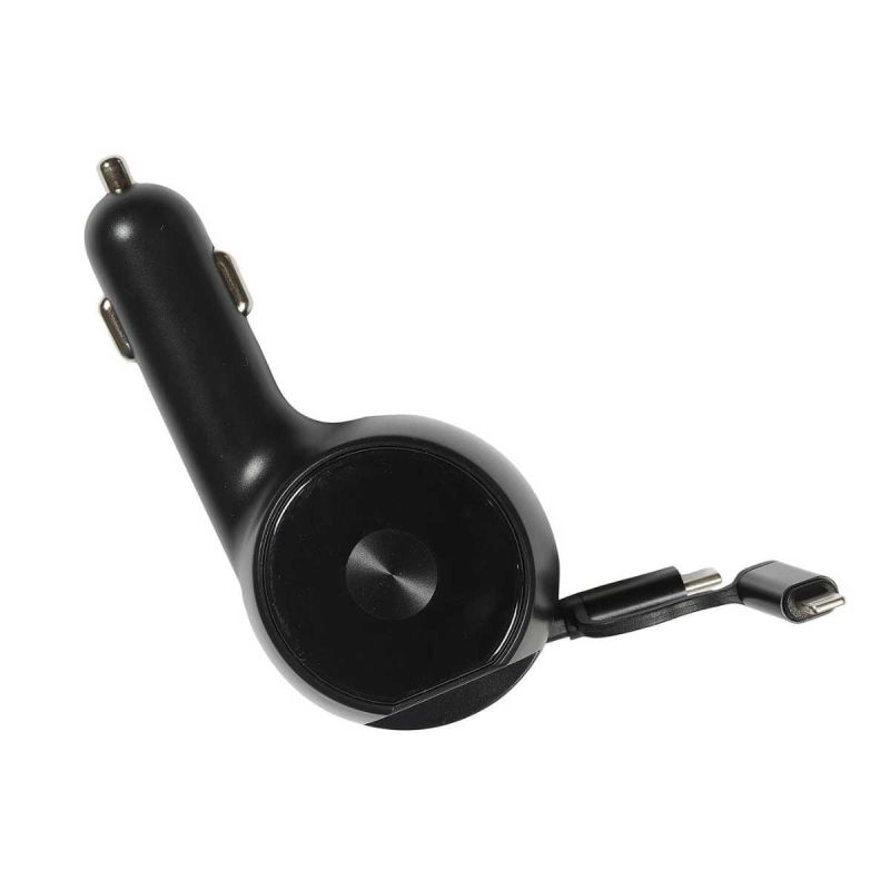 Chargeur allume cigare câble retractable 60 Watt 4 en 1
