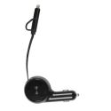 Chargeur allume cigare câble retractable 60 Watt 4 en 1